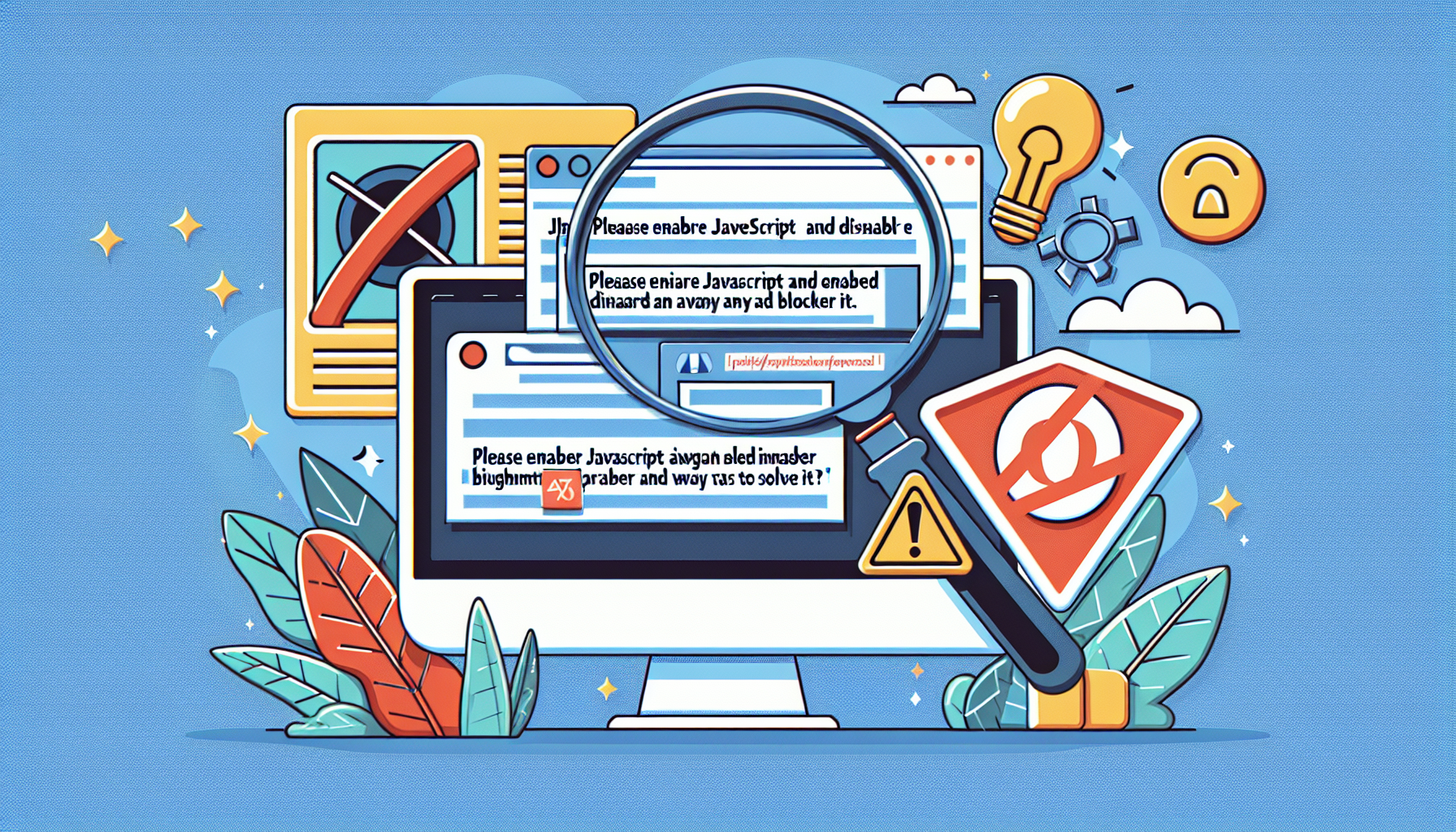브라우저에서 'Please enable JS and disable any ad blocker' 메시지가 뜨는 이유와 해결 방법 ...